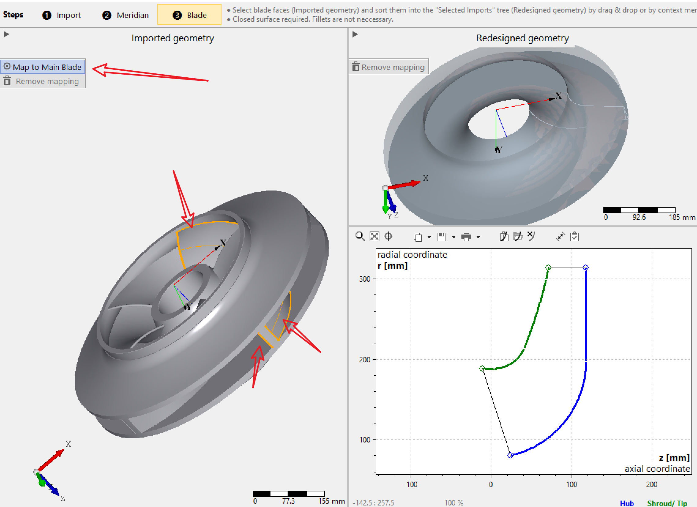 Cfturbo2022逆向设计离心泵叶轮教程